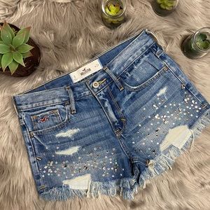 Hollister High Rise Bedazzled Jeans Size 0/24